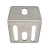 Vue arrière d'une équerre de fixation pour porte de garage sectionnelle, basculante, enroulable, battante et latérale f024 Vue arrière d'une équerre de fixation pour porte de garage sectionnelle, basculante, enroulable, battante et latérale f024