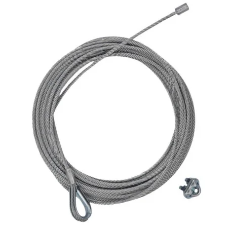 Câble acier 3 mm avec cosse coeur et manchon serti pour porte de garage Novoferm F035 Câble acier 3 mm avec cosse coeur et manchon serti pour porte de garage Novoferm F035