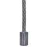 Manchon serti de câble acier 3 mm avec cosse coeur et manchon serti pour porte de garage Novoferm F035 Manchon serti de câble acier 3 mm avec cosse coeur et manchon serti pour porte de garage Novoferm F035