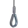 Cosse coeur de câble acier 3 mm avec cosse coeur et manchon serti pour porte de garage Novoferm F035 Cosse coeur de câble acier 3 mm avec cosse coeur et manchon serti pour porte de garage Novoferm F035