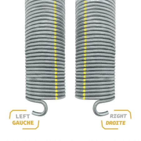 Côté gauche et droit d'un ressort L709 pour porte de garage sectionnelle Hormann 3053614