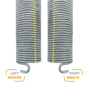Côté gauche et droit d'un ressort R702 pour porte de garage sectionnelle Hormann 3051906