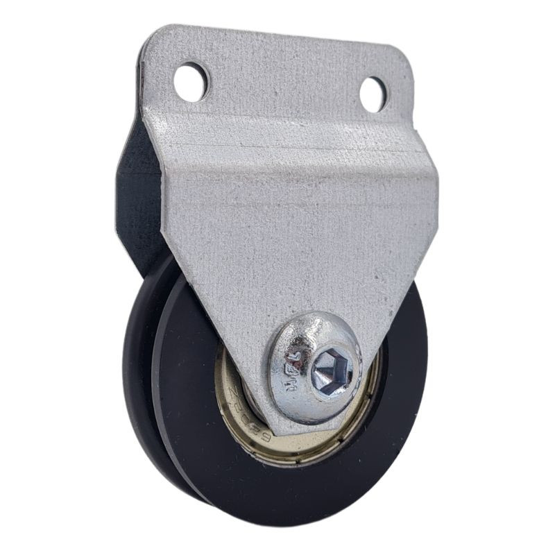 Poulie Mobile 2 Trous vu de côté pour porte de garage sectionnelles f294 Poulie Mobile 2 Trous vu de côté pour porte de garage sectionnelles f294