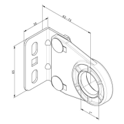 palier reglable pour portes de garage