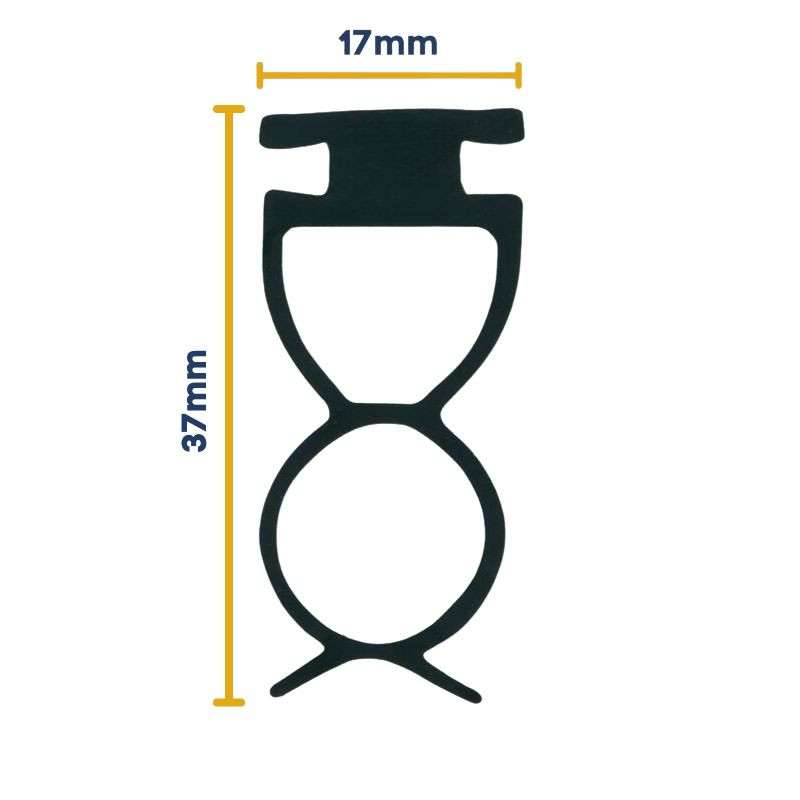 Mesure d'un joint bas pour portes de garage avec portillon Série 40 Hormann 3054462 Mesure d'un joint bas pour portes de garage avec portillon Série 40 Hormann 3054462