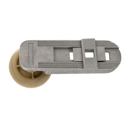 Une vue allongée d'un Support Roulette supérieur avec galet de guidage Hörmann pour portes sectionnelles 3094401 Une vue allongée d'un Support Roulette supérieur avec galet de guidage Hörmann pour portes sectionnelles 3094401