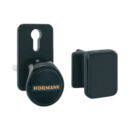 Garniture à poignée extérieure noire TS 42 mm avec cylindre profilé pour porte de garage sectionnelles hormann 3041024 Garniture à poignée extérieure noire TS 42 mm avec cylindre profilé pour porte de garage sectionnelles hormann 3041024