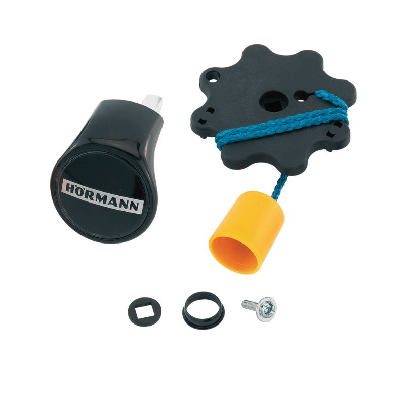 poignée noire porte garage basculante hormann 1024001