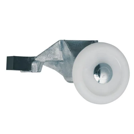 Vue de côté d'une roulette droite pour porte de garage basculante Ecostar, N80 et porte à portillon Hörmann 1084004 Vue de côté d'une roulette droite pour porte de garage basculante Ecostar, N80 et porte à portillon Hörmann 1084004