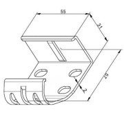 mesure raccord de rail pour porte de garage f991