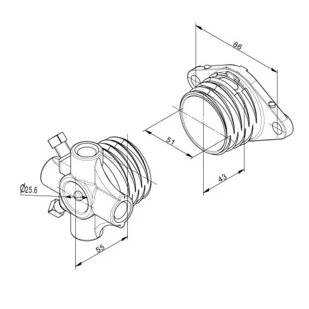 Mesure d'un mandrins pour ressort Øint 51 mm f536 Mesure d'un mandrins pour ressort Øint 51 mm f536