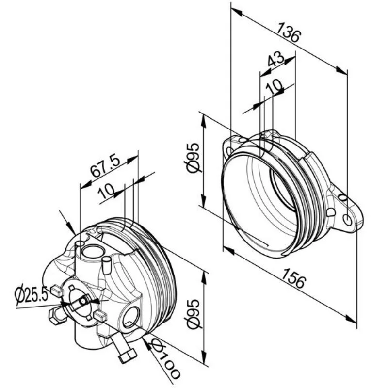 mesure d'un mandrins pour ressort Øint 95mm pour ressort de porte de garage f1143 mesure d'un mandrins pour ressort Øint 95mm pour ressort de porte de garage f1143