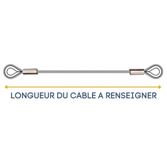 Câble sur mesure pour porte Symphonie F1127