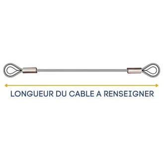 Câble sur mesure pour porte Symphonie F1127