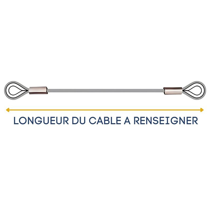 Câble sur mesure pour porte Symphonie F1127