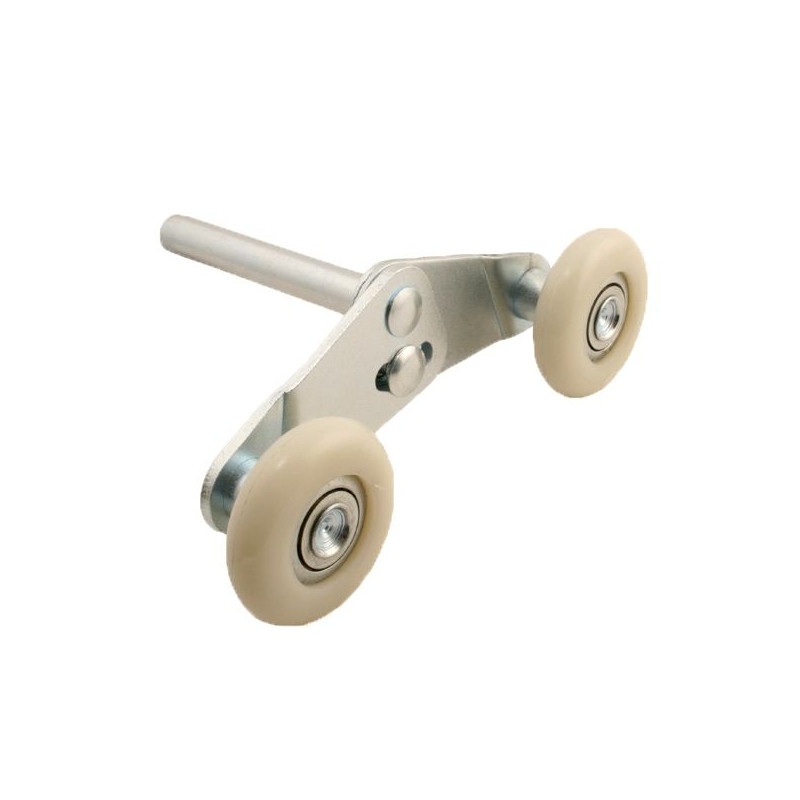 Roulette double Normstahl porte garage sectionnelle Euro ES 100