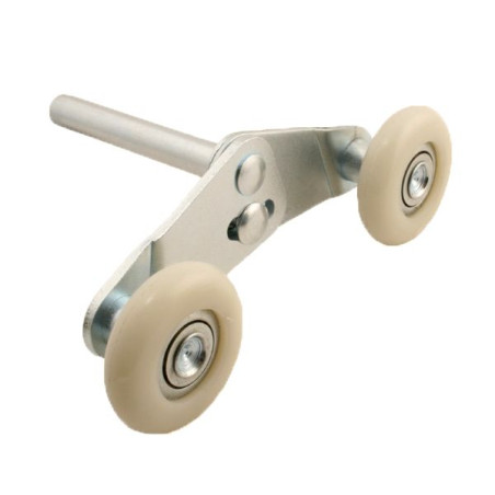 Roulette double Normstahl porte garage sectionnelle Euro ES 100