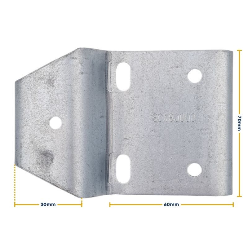 Mesure d'un accroche Pêne pour porte DL 80480000