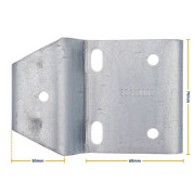 Mesure d'un accroche Pêne pour porte DL 80480000