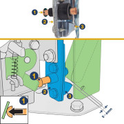Notice d'une roulette basse droite de porte de garage Normstahl N000302-01R00