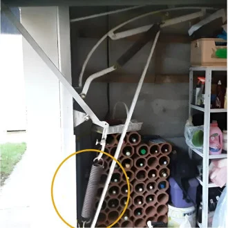 Ressort de traction Bas pour porte basculante Ruku