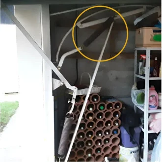 Ressort de traction Haut pour porte basculante Ruku