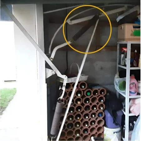 Ressort de traction Haut pour porte basculante Ruku