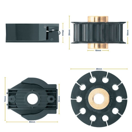 Pignon d'Entraînement d'une Motorisation Supramatic et Promatic de porte de garage Hörmann 437747 - 437746 Pignon d'Entraînement d'une Motorisation Supramatic et Promatic de porte de garage Hörmann 437747 - 437746