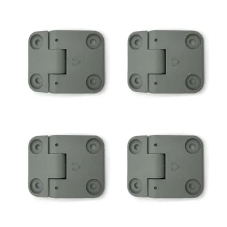 KIT CHARNIERES INTERMEDIAIRES PVC pour portes de garages Novoside Novoferm NFF42316