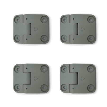 KIT CHARNIERES INTERMEDIAIRES PVC pour portes de garages Novoside Novoferm NFF42316