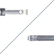 Vérin à ressort pour une portes de garage basculantes G97 Hörmann