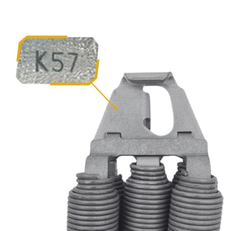 Ressorts K57 pour portes de garage basculantes Novoferm 80026507 Ressorts K57 pour portes de garage basculantes Novoferm 80026507