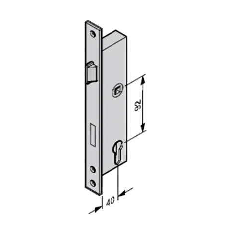 Serrure de porte de service APU F42 Hörmann