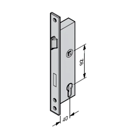 Serrure de porte de service APU F42 Hörmann