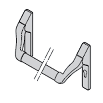 Barre de poussée pour porte de service Hörmann APU F42