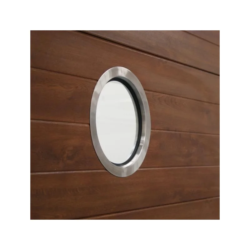 Hublot rond en acier pour porte de garage sectionnelle Hublot rond en acier pour porte de garage sectionnelle