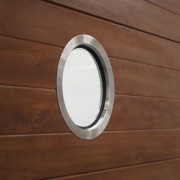Hublot rond en acier pour porte de garage sectionnelle