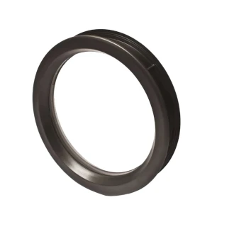 Hublot rond noir pour porte de garage épaisseur 38-42mm