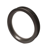 Hublot rond noir pour porte de garage épaisseur 38-42mm