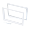 Hublot rectangulaire blanc pour porte de garage épaisseur 38-40mm Hublot rectangulaire blanc pour porte de garage épaisseur 38-40mm