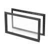 Hublot rectangulaire noir pour porte de garage épaisseur 40-45mm Hublot rectangulaire noir pour porte de garage épaisseur 40-45mm