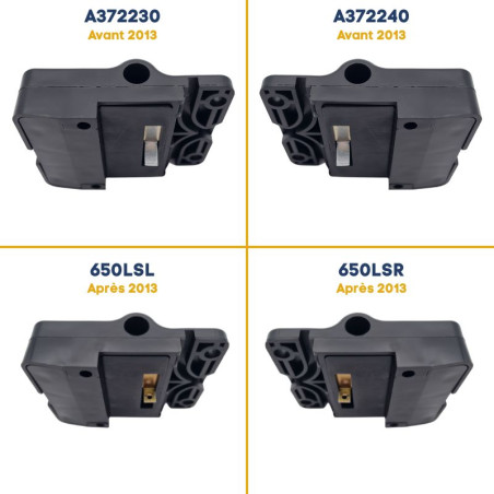 Verrou A372230 de portes latérales Normstahl