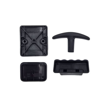 Garniture à poignée intérieure intégrale TS42,5mm pour portes de garage sectionnelles Hörmann LPU 30 LTE 30 LTH 30 3088655
