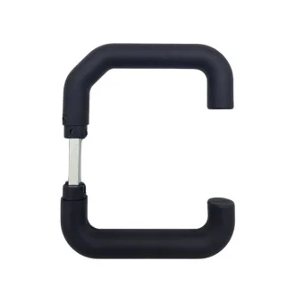 Ensemble de poignées noires Novoferm pour porte de garage Duoport, Iso 45 à portillon et Noviso 14301020