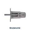 Mandrin Normstahl enclenché avec parachute pour portes de garage A702500 Mandrin Normstahl enclenché avec parachute pour portes de garage A702500