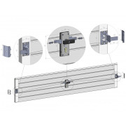 Kit serrure 2 points de porte sectionnelle