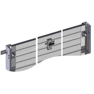 Kit serrure 2 points de porte de garage sectionnelle