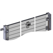 Kit serrure 2 points de porte de garage sectionnelle