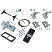 Kit serrure et poignée de porte de garage sectionnelle