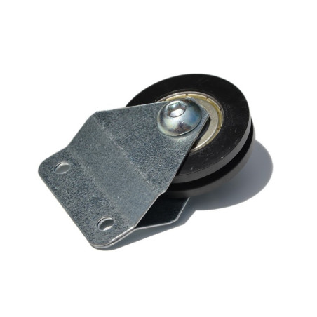 Poulie nylon diamètre 50mm simple gorge ressort traction porte garage